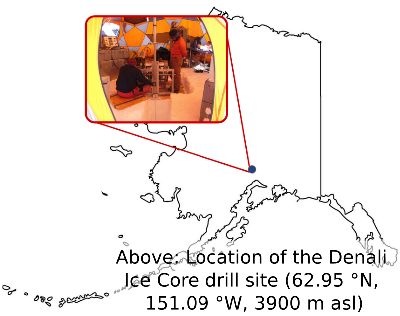 Drill site of the Denali Ice Cores, Begguya (Mt. Hunter), Alaska